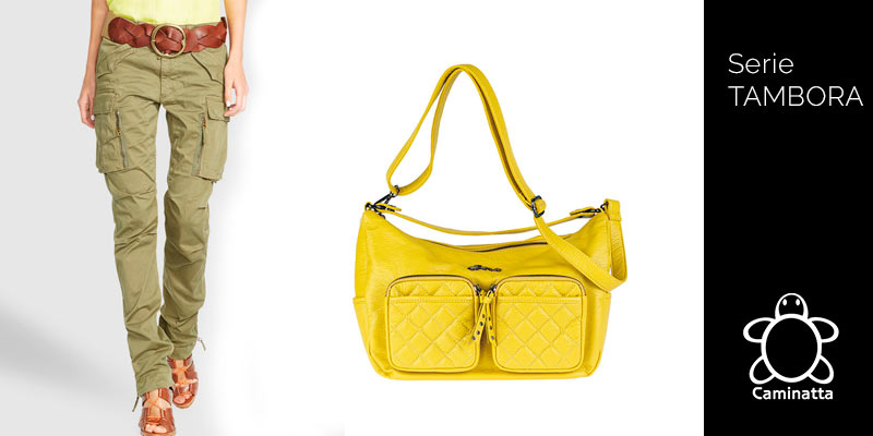 qué bolsos combinar con pantalones safari